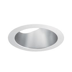 Juno Aculux Recessed Lighting 5000W-SF (4AC20 W SF) 4 inch LED 20 Degree Angle-Cut Cone Trim, Self Flanged, White Finish