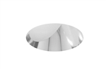 Juno Aculux Recessed Lighting 5001C-FM (4AC CS FM WET) 4 inch LED Lensed Angle-Cut Cone Trim, Flush Mount, Clear Specular Alzak Finish