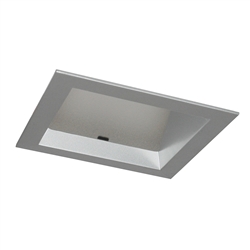 Juno Aculux Recessed Lighting 5001SQHZ-SF (4SQA CD SF WET) 4 inch LED Square Lensed Angle-Cut Reflector, Self Flanged, Haze Reflector