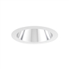 Juno Aculux Recessed Lighting 5007C-SF (4DP CS SF) 4 inch LED Parabolic Cone Trim, Self Flanged, Clear Specular Alzak Finish