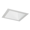 Juno Aculux Recessed Lighting 5007SQW-SF (4SQD W SF) 4 inch LED Square Deep Downlight Reflector, Self Flanged, White Reflector