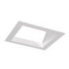 Juno Aculux Recessed Lighting 5008SQW-SF (4SQA W SF) 4 inch LED Square 45 Degree Angle-Cut Reflector, Self Flanged, White Reflector