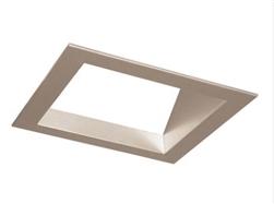 Juno Aculux Recessed Lighting 5008SQWHZ-SF (4SQA WTD SF) 4 inch LED Square 45 Degree Angle-Cut Reflector, Self Flanged, Wheat Haze Reflector