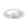 Juno Aculux Recessed Lighting 5008W-SF (4AC W SF) 4 inch LED 45 Degree Angle-Cut Cone Trim, Self Flanged, White Finish