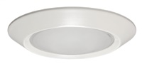 Juno Recessed Lighting 5101-WH (5101 WH) 5" LED, Compact Fluorescent, Beveled Frame, Frosted Dome Lens with Reflector Trim, White Trim