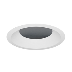 Juno Aculux Recessed Lighting 5301BHZ-WH-SF (4ABV BD WHSF WET) 4 inch LED Lensed Adjustable Bevel Trim, Self Flanged, White Finish