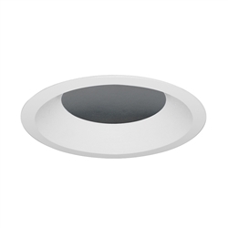 Juno Aculux Recessed Lighting 5302BHZ-WH-SF (4DBV BD WHSF WET) 4 inch LED Lensed Bevel Trim, Self Flanged, White Finish