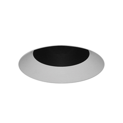 Juno Aculux Recessed Lighting 5307BHZ-WH-FM (4DBV BD WHFM) 4 inch LED Bevel Trim, Flush Mount, White Finish