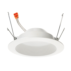 Juno Recessed Lighting 5RLD-930-6-WWH Downlight 5" LED Retrofit Baffle Trim 3000K, 90 CRI, White Finish