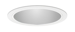 Juno Aculux Recessed Lighting 600HZ-WH 6" CFL Vertical Open Downlight Haze Alzak Reflector, White Trim