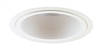 Juno Recessed Lighting 601W-WH 6" Fluorescent, Baffled Downlight Trim, White Baffle, White Trim