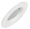 Juno Recessed Lighting 6033W-WH (6033 WWH) 6" Fluorescent, Super Slope Ceiling Baffle Lensed Trim, White Baffle, White Trim