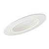 Juno Recessed Lighting 603W-WH (603 WWH) 6" Line Voltage, Super Slope Ceiling Lensed Flat Diffuser Trim, White Baffle, White Trim