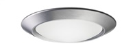 Juno Recessed Lighting 6101-SC (6101 SC) 6" LED, Fluorescent, Beveled Frame, Frosted Dome Lens with Reflector Trim, Satin Chrome Trim
