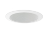 Juno Aculux Recessed Lighting 624W-WH 5-5/8" Line Voltage Deep Downlight,  White Baffle, White Trim