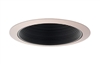 Juno Aculux Recessed Lighting 635B-ABZ 5-5/8" Low Voltage Angle-Cut,  Black Baffle, Classic Aged Bronze Trim