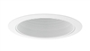 Juno Aculux Recessed Lighting 635W-WH 5-5/8" Low Voltage Angle-Cut,  White Baffle, White Trim