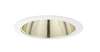 Juno Aculux Recessed Lighting 638G-WH 5-5/8" Low Voltage Angle-Cut Cone, Gold Alzak Reflector, White Trim
