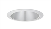 Juno Aculux Recessed Lighting 638HZ-SC 5-5/8" Low Voltage Angle-Cut Cone, Haze Alzak Reflector, Satin Chrome Trim