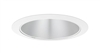 Juno Aculux Recessed Lighting 638HZ-WH 5-5/8" Low Voltage Angle-Cut Cone, Haze Alzak Reflector, White Trim