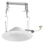 Juno 6RLC 09LM 35K 80CRI 120 FRPC WWH Recessed Lighting 6" LED Retrofit Trim 3500K, 900 Lumens, 80 CRI, White Finish