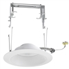 Juno Recessed Lighting 6RLC-830-9-WWH Downlight 6" Downlight LED Retrofit Trim 3000K, 900 Lumens, 80 CRI, White Finish