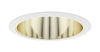 Juno Aculux Recessed Lighting 727G-WH 7" Line Voltage Deep Downlight Cone, Gold Alzak Reflector, White Trim