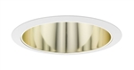 Juno Aculux Recessed Lighting 727G-WH 7" Line Voltage Deep Downlight Cone, Gold Alzak Reflector, White Trim