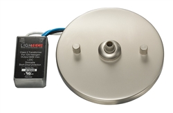 Juno Track Lighting 909 QJ SNA Flat Quick Jack MonoPoint With built-in 50W Transformer, Satin Nickel Finish