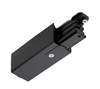 Juno HD Commercial Track Lighting HTEK12-BL (HTEK12 BL) 277V 2-Circuit/2-Neutral, HTEK End Feed - Right polarity, Black Color