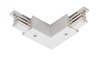 Juno HD Commercial Track Lighting HTEK34-WH (HTEK34 WH) 277V 2-Circuit/2-Neutral, HTEK 90 Degree L Connector, White Color