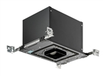 Juno Aculux Recessed Lighting IC13SQ (IC13SQ) 3-1/4 inch Line Voltage New Construction IC Open Aperture Square Adjustable Housing, PAR16/PAR20, 120V