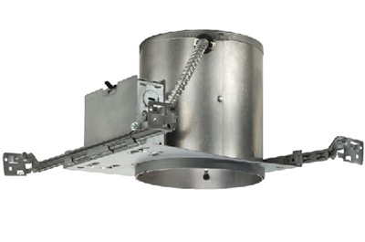 Juno Recessed Lighting IC23W (IC23 W) 6" Line Voltage IC type Economy Housing with Floating Socket and Push-in Electrical Connectors