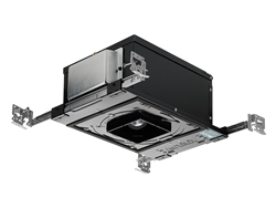 Juno Aculux Recessed Lighting IC43TSQ-W-F-U 3-1/4 inch LED New Construction IC Square Housing 700 Lumens, Black Body Dimming and Tunable White, 4350K-2000K Flood Beam, 120-277V 0-10V Dimmable Light
