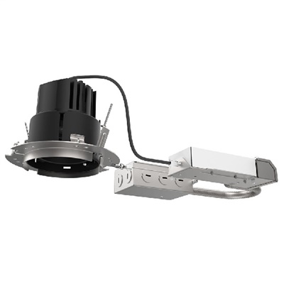 Juno Aculux INIT3 DR 08LM 40K 80CRI 50D EZ1 MVOLT Recessed Lighting 3" Non IC Remodel Housing, 800 Lumens, 4000K Color Temperature, 80 CRI, 50 Degree Beam, eldoLED 0-10V Dimming, 120-277V