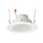 Juno J6RL G4 DC 09LM 27K 90CRI 120 FRPC WWH Recessed Lighting 6" Gen 4 Retrofit LED Downlight Trim Module 900 Lumens, 2700K color Temperature, White Cone, White Trim, Less Medium Base Socket Adapter