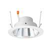 Juno J6RL G4 DC 09LM 30K 90CRI 120 FRPC CWH Recessed Lighting 6" Gen 4 Retrofit LED Downlight Trim Module 900 Lumens, 3000K color Temperature, Clear Cone, White Trim, Less Medium Base Socket Adapter