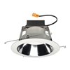 Juno J6RL WD G4N DC 06LM 30K 90CRI 120 FRPC CWH Recessed Lighting 6" IC WarmDim LED Retrofit Downlight Trim Module 600 Lumens, 3000K Color Temperature, Clear Cone, White Trim, Less Medium Base Socket Adapter