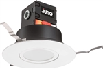 Juno JBK6 ADJ SWW5 90CRI MW M6 6" Round Adjustable Direct-Wire Canless LED Recessed Downlight, Switchable White (2700K, 3000K, 3500K, 4000K, 5000K), 90 CRI, Matte White, 6 Pack