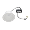 Juno Recessed Lighting JCLR6S-24-840K1-WH 6" LED Retrofit Trim for 6" - 6 1/2" Commercial Rough-In Section, 2400 Lumens, 4000K Color Temperature, 80 CRI, 120V, White Finish