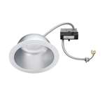 Juno JCLR8L 15LM 27K 90CRI MVOLT ZT HZWH Recessed Lighting 8" LED Retrofit Trim for 8 5/8" - 9 1/8" Commercial Rough-In Section, 1500 Lumens, 2700K Color Temperature, 90 CRI, 120-277V, Haze Finish