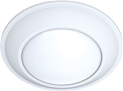 Juno JSBT 4IN 27K 90CRI WL MW Recessed Lighting  4" 10.5W SlimBasics Tapered LED Surface Mount Disk Light, 740 Lumens, 2700K Color Temperature, 90 CRI, Wet Location, White