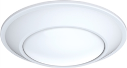 Juno JSBT 6IN 27K 90CRI WL MW Recessed Lighting  6" 14.3W SlimBasics Tapered LED Surface Mount Disk Light, 980 Lumens, 2700K Color Temperature, 90 CRI, Wet Location, White