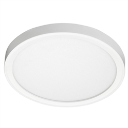 Juno Lighting JSF 7IN 10LM 35K 90CRI 120 FRPC WH Recessed Lighting 7" LED Round SlimForm Surface Mount Downlight, 1000 Lumens, 3500K Color Temperature, 90 CRI, Dedicated 120V, Forward Reverse Phase Dimming, White Finish