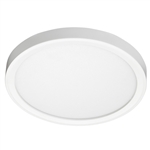 Juno Lighting JSF 7IN 10LM 35K 90CRI MVOLT ZT WH Recessed Lighting 7" LED Round SlimForm Surface Mount Downlight, 1000 Lumens, 3500K Color Temperature, 90 CRI, Universal Voltage 120-277V, 0-10V Dimming, White Finish