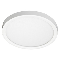 Juno Lighting JSF 7IN 10LM 40K 90CRI 120 FRPC WH Recessed Lighting 7" LED Round SlimForm Surface Mount Downlight, 1000 Lumens, 4000K Color Temperature, 90 CRI, Dedicated 120V, Forward Reverse Phase Dimming, White Finish