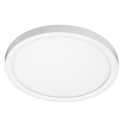 Juno Lighting JSF 11IN 13LM 40K 90CRI 120 FRPC WH Recessed Lighting 11" LED Round SlimForm Surface Mount Downlight, 1300 Lumens, 4000K Color Temperature, 90 CRI, Dedicated 120V, Forward Reverse Phase Dimming, White Finish