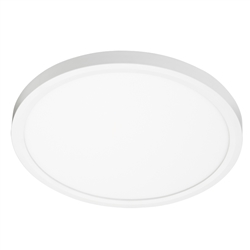 Juno Lighting JSF 13IN 18LM 27K 90CRI 120 FRPC WH Recessed Lighting 13" LED Round SlimForm Surface Mount Downlight, 1800 Lumens, 2700K Color Temperature, 90 CRI, Dedicated 120V, Forward Reverse Phase Dimming, White Finish