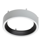 Juno Lighting JSFSHROUD 5IN DB BWH Recessed Lighting 5" LED Round SlimForm Accessory Shroud, Downlight Baffle, Black Trim, White Shroud Finish