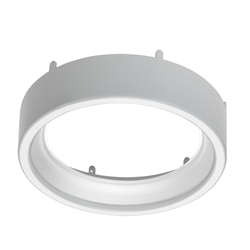 Juno Lighting JSFSHROUD 5IN DC WWH Recessed Lighting 5" LED Round SlimForm Accessory Shroud, Downlight Cone,  White Trim, White Shroud Finish